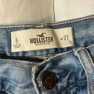 blue hollister shorts size 5/27